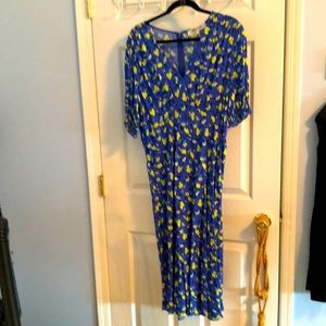 DVF bias cut crepe midi
